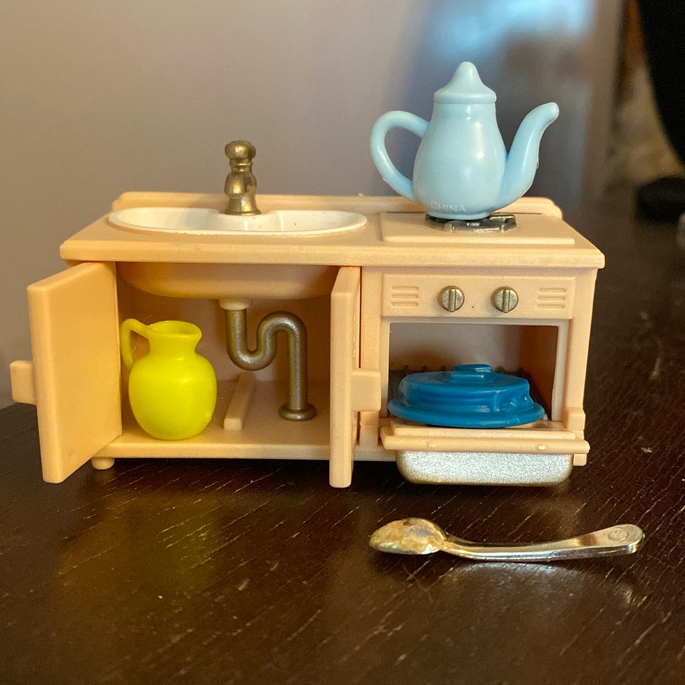 Calico Critters Bunk Furniture Sylvanian Families Kitchen Sink Red Roof …